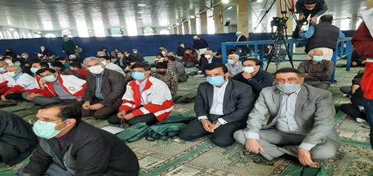 شرکت در نماز جمعه به مناسبت چهل و سومین سالگرد انقلاب اسلامی
